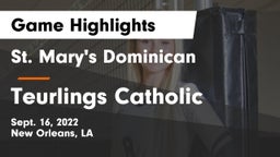St. Mary's Dominican  vs Teurlings Catholic  Game Highlights - Sept. 16, 2022