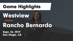 Westview  vs Rancho Bernardo  Game Highlights - Sept. 26, 2019