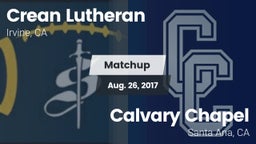 Matchup: Crean Lutheran vs. Calvary Chapel  2017