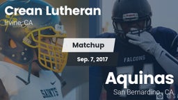 Matchup: Crean Lutheran vs. Aquinas   2017