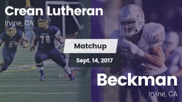 Matchup: Crean Lutheran vs. Beckman  2017