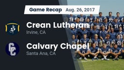 Recap: Crean Lutheran  vs. Calvary Chapel  2017