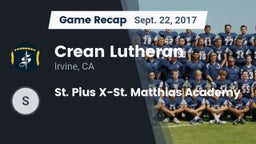 Recap: Crean Lutheran  vs. St. Pius X-St. Matthias Academy 2017