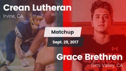 Matchup: Crean Lutheran vs. Grace Brethren  2017