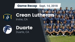 Recap: Crean Lutheran  vs. Duarte  2018