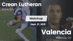 Matchup: Crean Lutheran vs. Valencia  2018