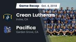 Recap: Crean Lutheran  vs. Pacifica  2018