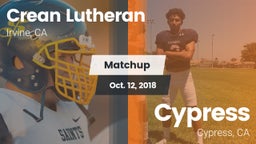 Matchup: Crean Lutheran vs. Cypress  2018