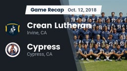 Recap: Crean Lutheran  vs. Cypress  2018