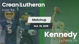 Matchup: Crean Lutheran vs. Kennedy  2018