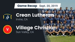 Recap: Crean Lutheran  vs. Village Christian  2019