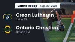 Recap: Crean Lutheran  vs. Ontario Christian  2021