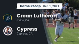 Recap: Crean Lutheran  vs. Cypress  2021