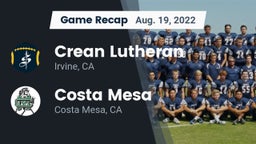 Recap: Crean Lutheran  vs. Costa Mesa  2022
