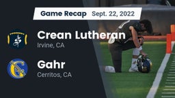 Recap: Crean Lutheran  vs. Gahr  2022