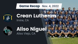 Recap: Crean Lutheran  vs. Aliso Niguel  2022
