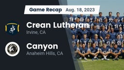 Recap: Crean Lutheran  vs. Canyon  2023