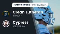 Recap: Crean Lutheran  vs. Cypress  2023