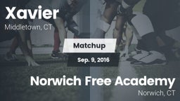 Matchup: Xavier  vs. Norwich Free Academy  2016