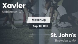 Matchup: Xavier  vs. St. John's  2016