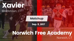 Matchup: Xavier  vs. Norwich Free Academy 2017