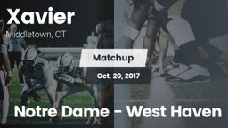 Matchup: Xavier  vs. Notre Dame - West Haven 2017