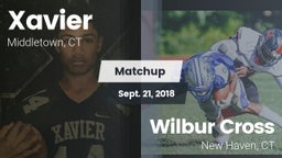 Matchup: Xavier  vs. Wilbur Cross  2018