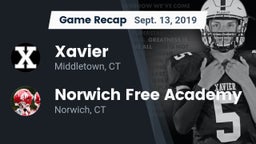 Recap: Xavier  vs. Norwich Free Academy 2019