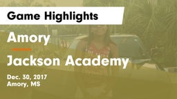 Amory  vs Jackson Academy  Game Highlights - Dec. 30, 2017