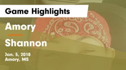Amory  vs Shannon  Game Highlights - Jan. 5, 2018