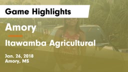 Amory  vs Itawamba Agricultural  Game Highlights - Jan. 26, 2018