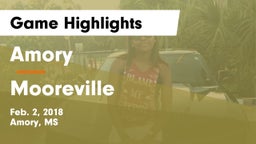 Amory  vs Mooreville Game Highlights - Feb. 2, 2018