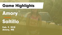 Amory  vs Saltillo Game Highlights - Feb. 9, 2018