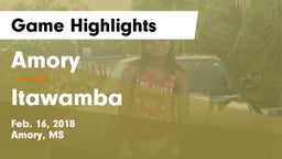 Amory  vs Itawamba Game Highlights - Feb. 16, 2018