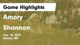 Amory  vs Shannon  Game Highlights - Jan. 15, 2019
