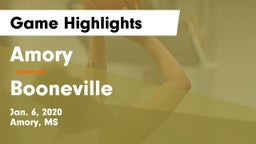 Amory  vs Booneville  Game Highlights - Jan. 6, 2020