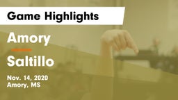 Amory  vs Saltillo  Game Highlights - Nov. 14, 2020