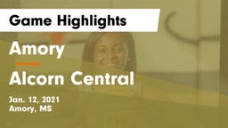 Amory  vs Alcorn Central  Game Highlights - Jan. 12, 2021