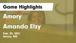 Amory  vs Amanda Elzy  Game Highlights - Feb. 25, 2021