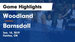 Woodland  vs Barnsdall  Game Highlights - Jan. 14, 2019