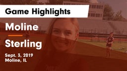 Moline  vs Sterling  Game Highlights - Sept. 3, 2019