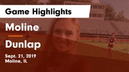 Moline  vs Dunlap Game Highlights - Sept. 21, 2019