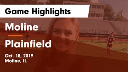 Moline  vs Plainfield Game Highlights - Oct. 18, 2019