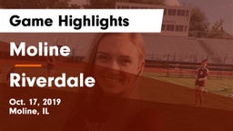 Moline  vs Riverdale  Game Highlights - Oct. 17, 2019