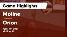 Moline  vs Orion Game Highlights - April 19, 2021
