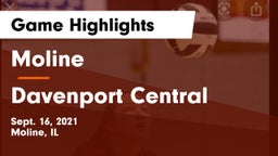 Moline  vs Davenport Central  Game Highlights - Sept. 16, 2021