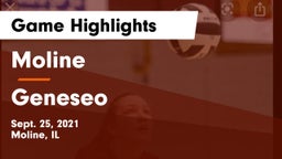Moline  vs Geneseo  Game Highlights - Sept. 25, 2021