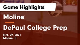 Moline  vs DePaul College Prep  Game Highlights - Oct. 22, 2021