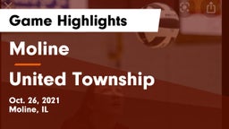 Moline  vs United Township Game Highlights - Oct. 26, 2021