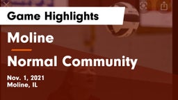 Moline  vs Normal Community Game Highlights - Nov. 1, 2021